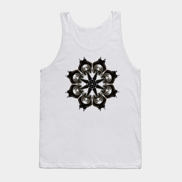 Fractal Mandala Tank Top by Manafold